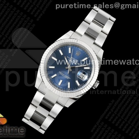 C+공장 롤렉스 데이저스트 41 스틸 블루다이얼 오이스터브레이슬릿 DateJust 41 126334 C+F 1:1 Best Edition 904L Steel Blue Dial on SS Oyster Bracelet VR3235 씨플러스