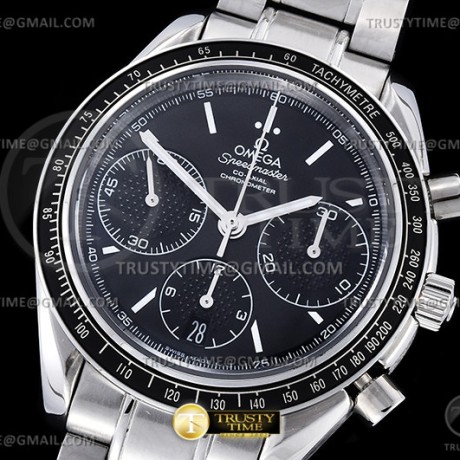 HR공장 오메가 스피드마스터 레이싱 크로노그래프 블랙다이얼 브레이슬릿 Speedmaster Racing Chrono 40mm SS/SS Blk HRF C3330