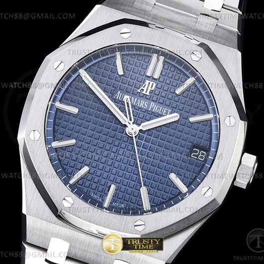 ZF공장 오데마피게 로얄오크 15500 블루다이얼 브레이슬릿 Royal Oak 41mm 15500 SS/SS Blue ZF V3 A4302