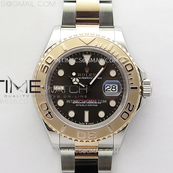 C+공장 롤렉스 요트마스터 로즈골드 콤비 브레이슬릿 씨플러스공장 Yacht-Master 126621 904L/RG C+F 1:1 Best Edition Brown Dial On 904L/RG Bracelet VR3235 (씨플러스에프)
