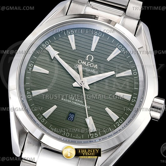 A8공장 오메가 아쿠아테라 150M 스틸 그린다이얼 브레이슬릿 Aqua Terra 150m SS/SS Green A8F A2813