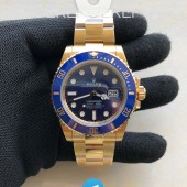 VS공장 롤렉스 서브마리너 41 옐로우골드금통 블루다이얼 3235무브먼트 청금통 Submariner 126618LB YGIYG BlueVSF VS3235