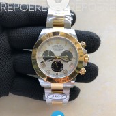 CLEAN공장 롤렉스 데이토나 옐로우골드콤비 화이트다이얼 아라빅인덱스 브레이슬릿 클린 Daytona 116503 Clean 1:1 Best Edition White Dial Arabic Markers on SS/YG Bracelet SA4130 V2 클린공장