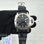 VS공장 파네라이 PAM1229 섭머저블 쿼란타콰트로 블랙다이얼 블랙러버스트랩 PAM1229 Y VSF 1:1 Best Edition Black Dial on Black Rubber Strap P900