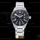 RXW공장 글라슈테오리지널 씨큐 39mm 블랙다이얼 브레이슬릿 Spezialist SeaQ 39mm SS/SS Black RXW SW200