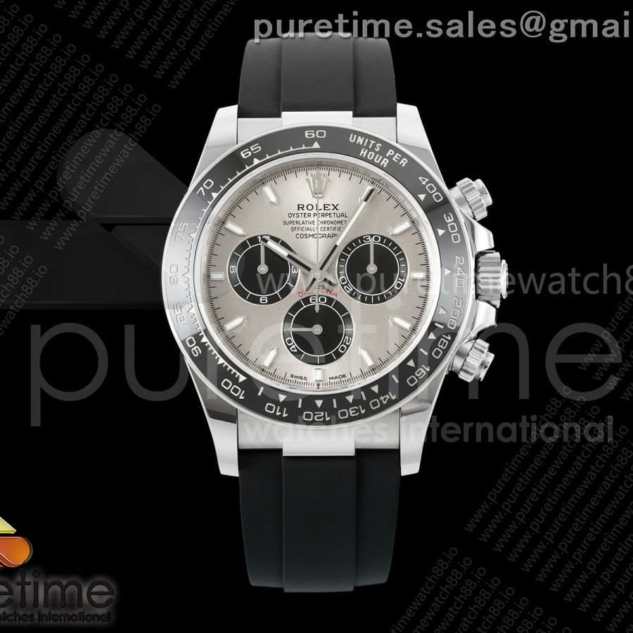 VS공장 롤렉스 데이토나 스틸 실버다이얼 러버스트랩 텅스텐 Daytona 126519 VSF 1:1 Best Edition Gray/Black Dial on Oysterflex Strap VS4131 V2 (Weighted)