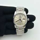 GM공장 롤렉스 데이데이트 36 실버다이얼 프레지던트브레이슬릿 2836 Day Date 36 128239 GMF 1:1 Best Edition 904L Steel Silver Dial Stick Markers on Bracelet A2836