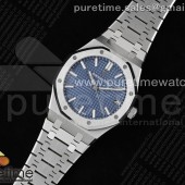 APS공장 오데마피게 로얄오크 15500 스틸 블루다이얼 브레이슬릿 Royal Oak 41mm 15500 SS APSF 1:1 Best Edition Blue Textured Dial on SS Bracelet SA4302 Super Clone