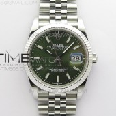 BP공장 롤렉스 데이저스트 36 904 그린다이얼 Datejust 36mm 116231 SS BP 1:1 Best Edition Green Dial Stick Markers On SS Jubilee Bracelet A2824