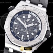 BF공장 오데마피게 로얄오크오프쇼어 다이버 15720 스틸 그레이다이얼 러버스트랩 Royal Oak Offshore Diver 15720 SS/RU Grey BF A4308