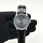 TF공장 브라이틀링 내비타이머 41 아이스블루다이얼 블랙가죽스트랩 Navitimer 41 SS TF 1:1 Best Edition Ice Blue Dial on Black Leather Strap A2824