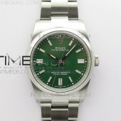 BP공장 롤렉스 오이스터퍼페츄얼 36미리 그린다이얼 2813 Oyster Perpetual 36mm 126000 BP Best Edition Green Dial on SS Bracelet