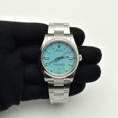 VS공장 롤렉스 오이스터퍼페츄얼 36 티파니 블루다이얼 브레이슬릿 터콰이즈 Oyster Perpetual 126000 36mm VSF 1:1 Best Edition 904L Steel Tiffany Blue Dial VS3230 V2