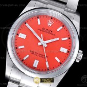GM공장 롤렉스 오이스터퍼페츄얼 36 레드다이얼 브레이슬릿 3230 Oyster Pert 36mm 904 126000 SS/SS Red GMF V2 VR3230