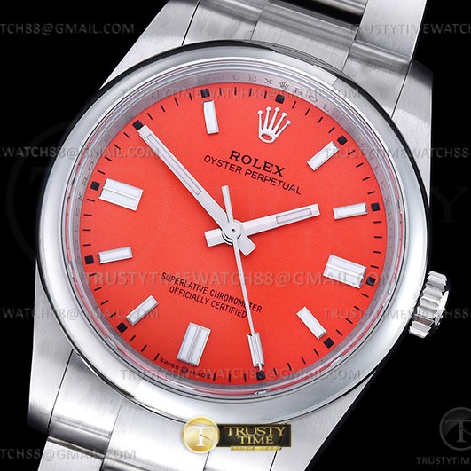 GM공장 롤렉스 오이스터퍼페츄얼 36 레드다이얼 브레이슬릿 3230 Oyster Pert 36mm 904 126000 SS/SS Red GMF V2 VR3230
