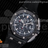 JF공장 V2 로얄오크오프쇼어 크로노그래프 44 포지드카본 세라믹베젤 데이트휠MOD  Royal Oak Offshore 44mm Forged Carbon A3126 V2 w/ Cyclops and DW Mod