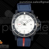 VS공장 파네라이 PAM1543 서머시블 화이트다이얼 블루나일론스트랩 PAM1543 Submersible VSF 1:1 Best Edition White Dial on Blue Nylon/Rubber Strap P900