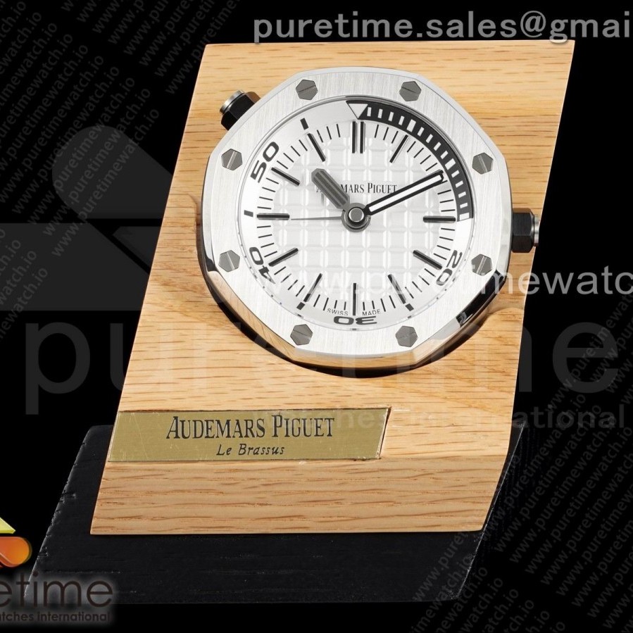 V9공장 로얄오크오프쇼어 탁상시계 쿼츠 Royal Oak Offshore 26470 White V9F 1:1 Best Edition Desk Clock