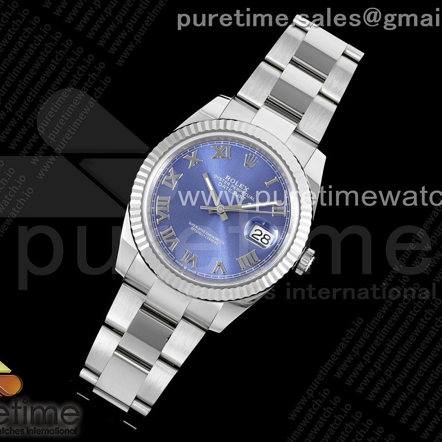 CLEAN공장 롤렉스 데이저스트 41 스틸 블루다이얼 로만인덱스 오이스터브레이슬릿 클린공장 Datejust 41 SS 904L Steel Clean 1:1 Best Edition Blue Roman Dial on Oyster Bracelet VR3235