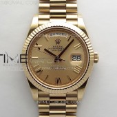 GM공장 롤렉스 데이데이트 40 로만인덱스 골드다이얼 로즈골드금통 프레지던트브레이슬릿 DayDate 40mm 228235 GMF 1:1 Best RG Gold Dial Roman Markers on President Bracelet A3255