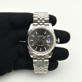 CLEAN공장 롤렉스 데이저스트 41 스틸 그레이다이얼 쥬빌레브레이슬릿 다크로듐 DateJust 41mm 126334 904L SS Clean Plus 1:1 Best Edition Gray Dial Stick Marker On Jubilee Bracelet DD3235 클린 플러스