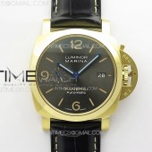 VS공장 파네라이 PAM1115 옐로우골드금통 그레이다이얼 블루핸즈 가죽스트랩 Pre Order PAM1115  RG VSF 1:1 Best Edition Blue Dial on Blue Leather Strap P.9010 Super Clone  SB공장