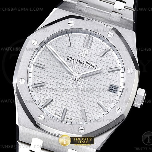 ZF공장 오데마피게 로얄오크 15500 화이트다이얼 브레이슬릿 Royal Oak 41mm 15500 SS/SS White ZF V3 A4302