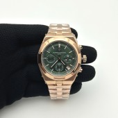 8F공장 바쉐론콘스탄틴 오버시즈 5500V 로즈골드금통 그린다이얼 브레이슬릿 Overseas 5500V Chrono RG 8F 1:1 Best Edition Green Dial on RG Bracelet A5200