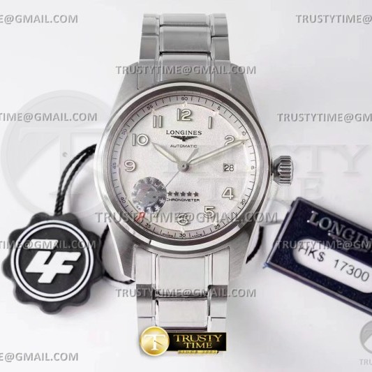 ZF공장 론진 스피릿 데이트 스틸 화이트다이얼 브레이슬릿 Longines Spirit SS/SS White ZF A2892