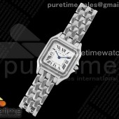 BV공장 까르띠에 팬더 27 스틸 화이트다이얼 브레이슬릿 Panthère 27mm BVF 1:1 Best Edition SS White Dial on SS Bracelet Ronda Quartz