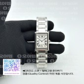 K11공장 까르띠에 탱크 머스트 라지 스틸 화이트다이얼 브레이슬릿 CAR0548A - Cartier Tank Must Large SS/SS Wht K11 Sw Qtz