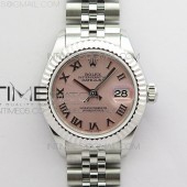 BP공장 롤렉스 데이저스트 28 핑크다이얼 2671 Datejust 28mm 279174 SS BP Best Edition Pink Roman Markers Dial on SS Jubilee Bracelet ETA2671