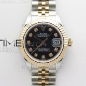 BP공장 롤렉스 데이저스트 28 로즈골드콤비 블랙다이얼 2671 Datejust 28mm 279173 SS/RG BP Best Edition Black Crystal Markers Dial on SS/RG Jubilee Bracelet ETA2671