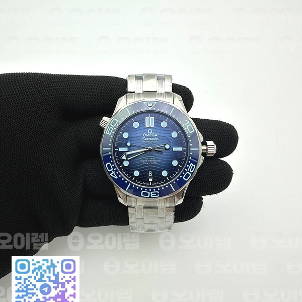 VS공장 오메가 씨마스터 다이버 300M 스틸 써머블루다이얼 브레이슬릿 Seamaster 300m SS/SS G-Blue VSF Asia 8800