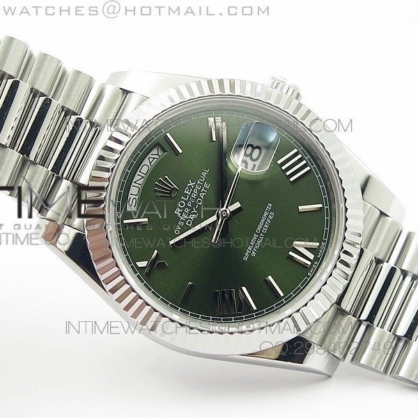 BP공장 롤렉스 데이데이트2 그린 다이얼 Rolex Day-Date II SS/Green Dial