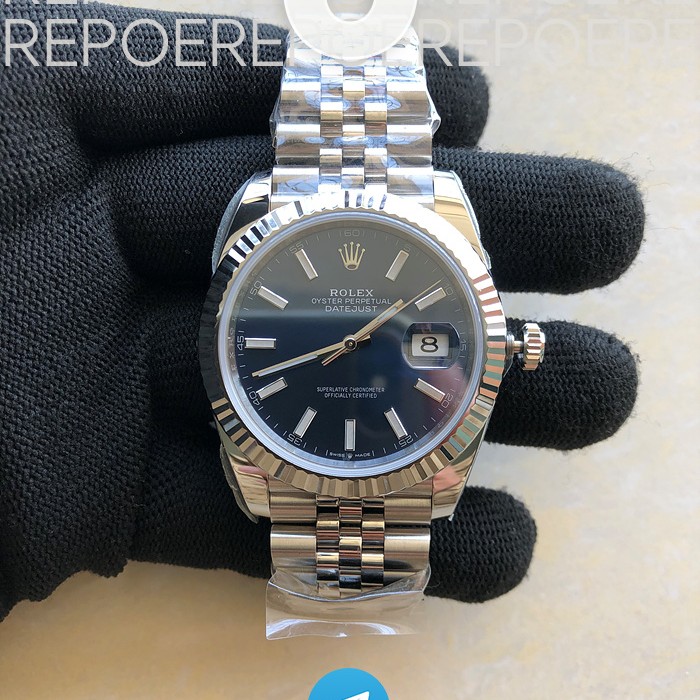 [26.01 UP] CLEAN공장 롤렉스 데이저스트 41 스틸 블루다이얼 플루티드베젤 쥬빌레브레이슬릿 DateJust 41mm 126334 904L SS Clean Plus 1:1 Best Edition Blue Dial Stick Marker On Jubilee Bracelet DD3235 클린 플러스