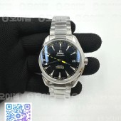 VS공장 오메가 아쿠아테라 150M 가우스 꿀벌 블랙다이얼 브레이슬릿