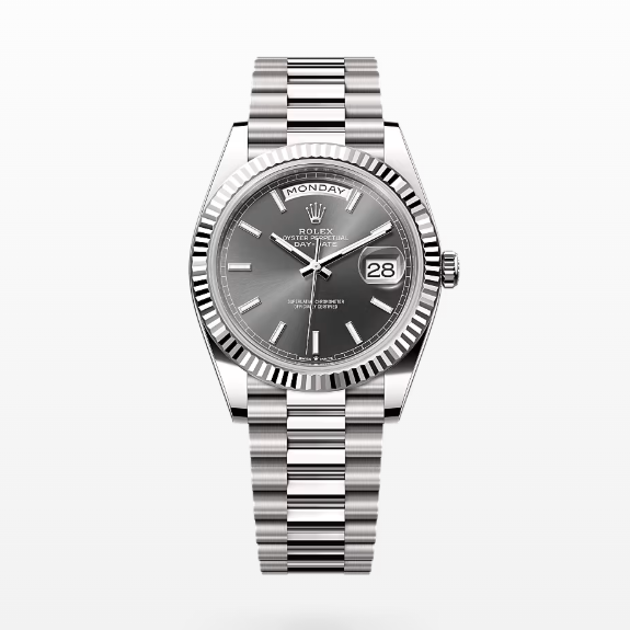 VS공장 롤렉스 데이데이트 40 스틸 그레이다이얼 프레지던트브레이슬릿 텅스텐 DayDate 40mm Flt SS/SS Grey/Stk VSF VS3255