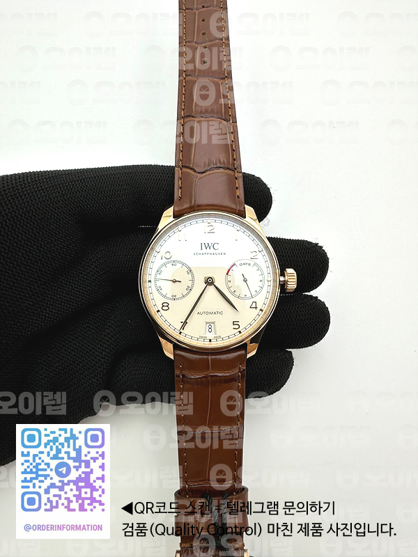 ZF공장 V5 IWC 포르투기저500701 세븐데이즈 부엉이 IWC Portuguese 500701 Seven Days 금장 흰판