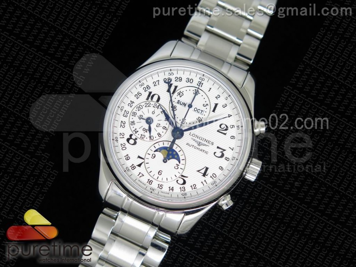 YL공장 론진 마스터 컬렉션 문페이즈 Longines Master Collection Moon Phase 스틸 흰판 V2