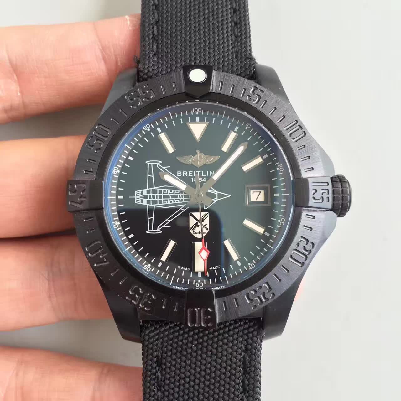 BL공장 브라이틀링 어벤져2 씨울프 블랙 PVD Breitling Avenger2 SeaWolf Black PVD