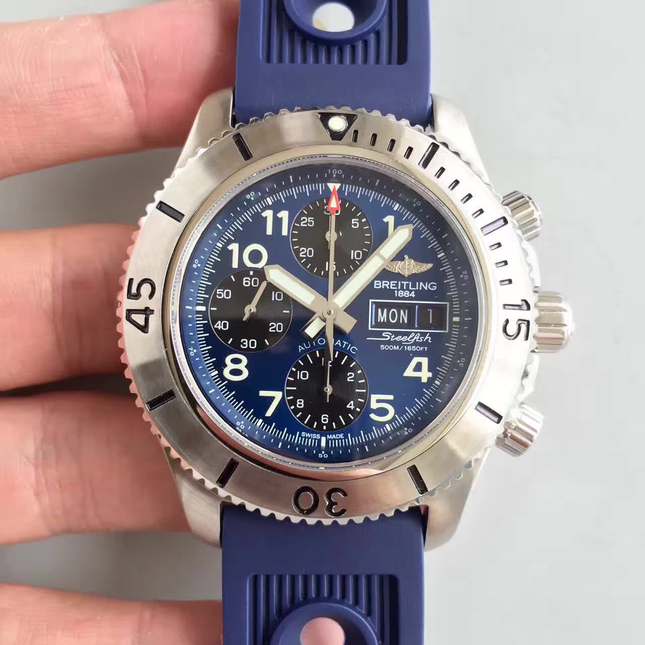 무명공장 브라이틀링 스틸피쉬 크로노그래프 스틸 블루다이얼 Breitling Steelfish Chronograph SS/Blue Dial