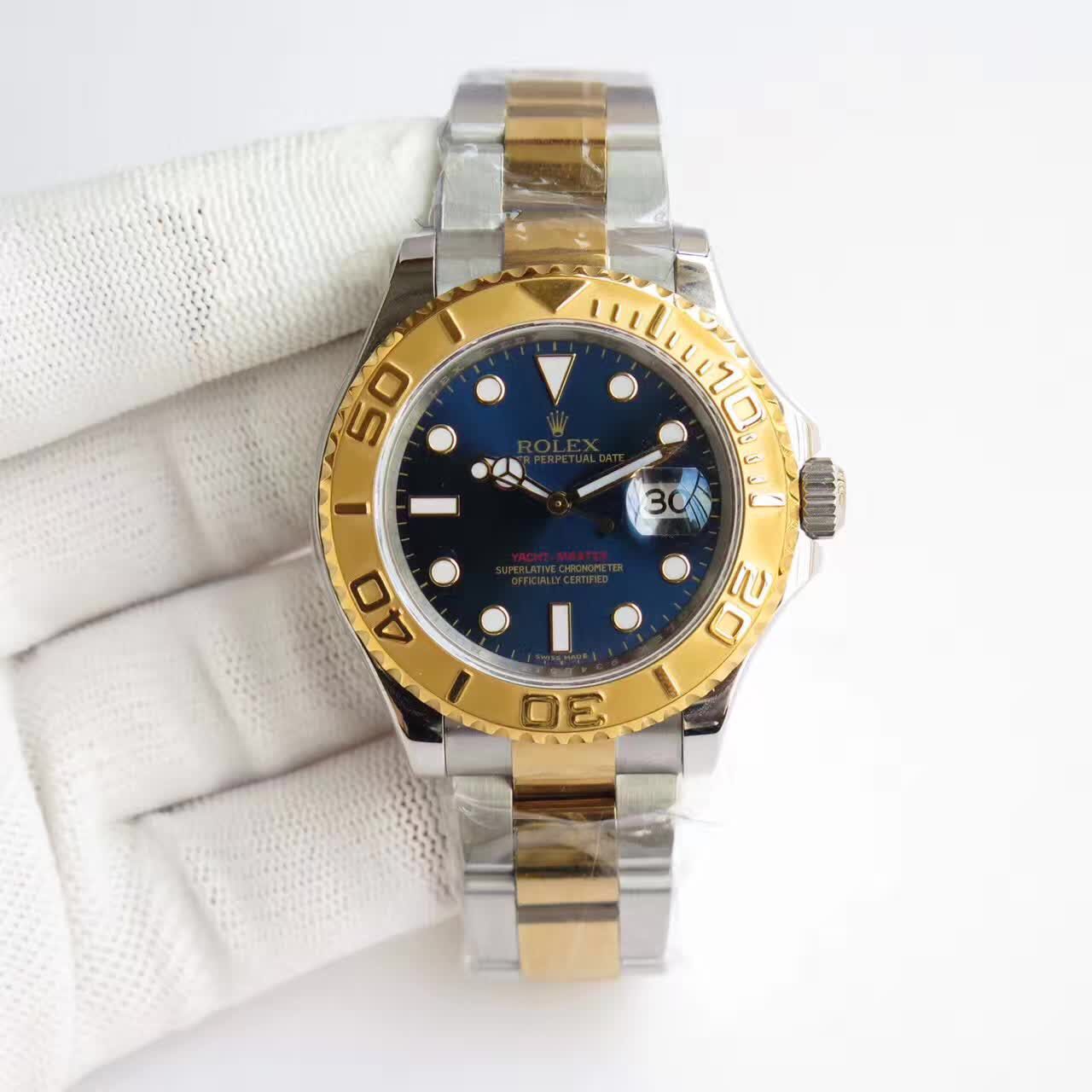 JF 롤렉스 요트마스터 콤비 청판 116622 Rolex Yacht Master YG Combi Blue Dial