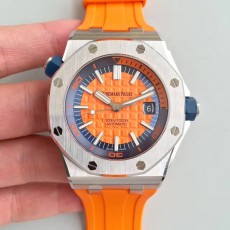 JF공장 V8 오데마피게 2017 로얄오크 오프쇼어 다이버 15710 Audemars Piguet Royal Oak Offshore Diver 스틸 오렌지 무료 러버증정