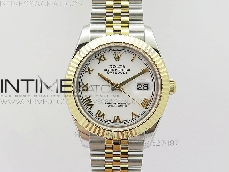 BP공장 V2 롤렉스 데이저스트2 콤비 화이트다이얼 로만인덱스 Rolex DateJust2 SS&YG White Dial Roman Index 신형브레스렛