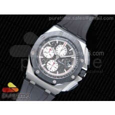 JF공장 V2 오데마피게 로얄오크오프쇼어 크로노그래프44 그레이다이얼 2017 Royal Oak Offshore 2017 44mm Titanium Gray Dial on XS Rubber Strap A3126