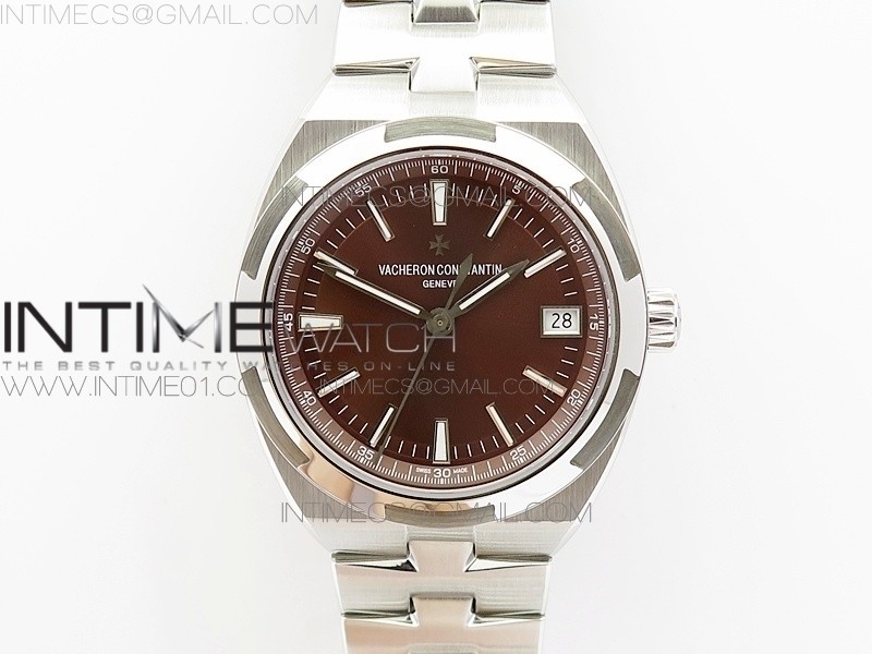 BP공장 바쉐론콘스탄틴 오버시즈 스틸 OVERSEAS AUTOMATIC  SS BROWN DIAL ON RG BRACELET A5100