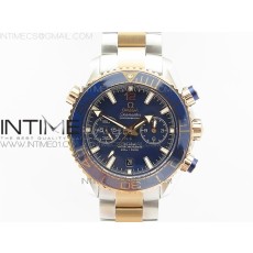 OM공장 오메가 씨마스터 크로노그래프 로즈골드콤비 블루다이얼 브레이슬릿 SEAMASTER PROFESSIONAL CHRONO SS/RG  BLUE CERAMIC BLUE DIAL ON SS BRACELET A9300