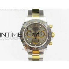 JH공장 롤렉스 세라믹 데이토나 콤비 그레이다이얼 서브다이얼골드서클 DAYTONA SS/YG CERAMIC BEZEL SLIVER GRAY DIAL ON SS/YG BRACELET A7750