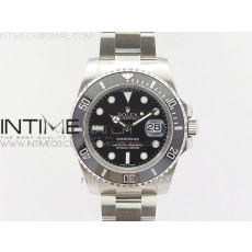 GM공장 롤렉스 904L 서브마리너 블랙데이트 SUBMARINER 116610 LN BLACK CERAMIC 904L BLACK DIAL (RED WORDS) ON SA3135